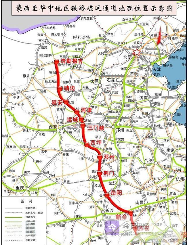 蒙吉铁路吉安段启动测量，赣西煤运大动脉呼之欲出