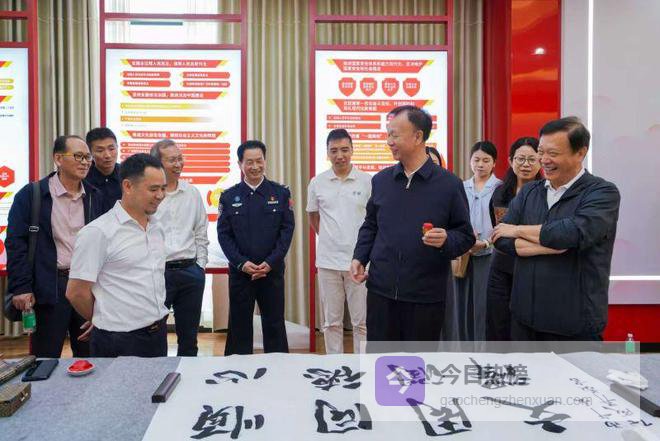 翰墨铸忠诚——张成生书法作品展在顺德边检站举办