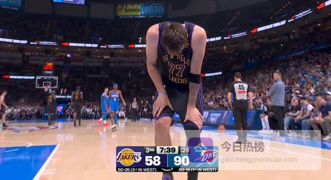 输了比赛又折兵！东契奇腿筋拉伤，湖人季后赛前景迷雾重重