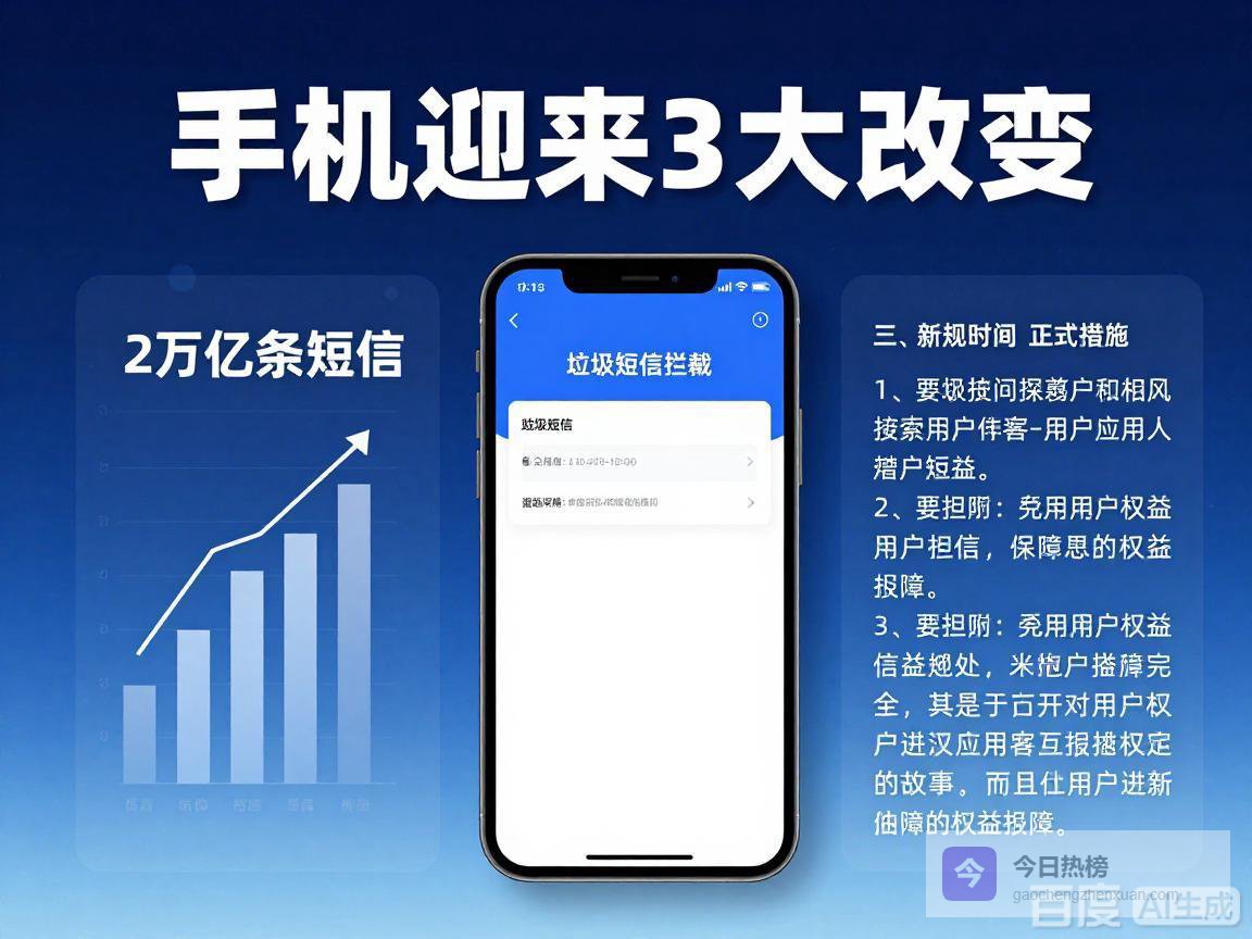 5月1日起短信新规实施：2万亿条短信背后，你的手机将迎来3大改变，垃圾短信终于要凉了