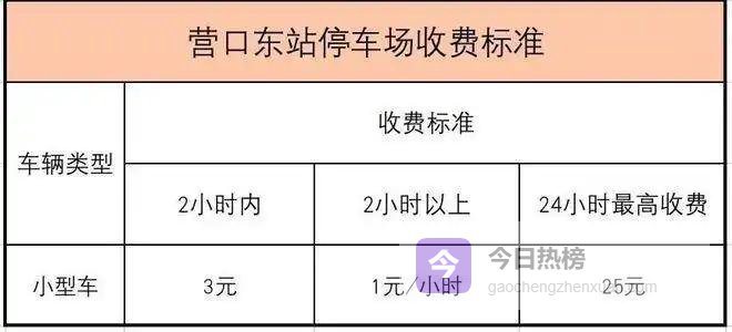2026营口东站停车费，营口东站停车怎么收费