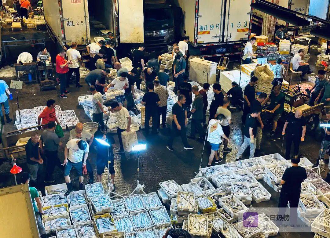 东海开渔首日：260吨“第一网”涌入宁波，价格比去年便宜10%